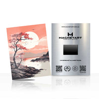 Crimson Sunset Serenity Metal Wall Art