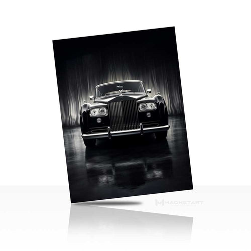 Luxury Icon Car Wall Art – Black Edition Aluminium Print | MagnetArt