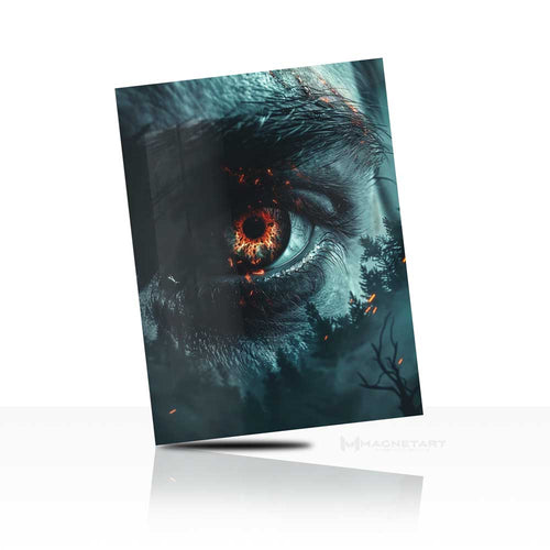 Primal Gaze – Abstract Animal Eye Wall Art