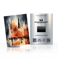 Urban Ember – Abstract City Reflection Wall Art