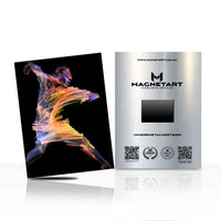 Spectrum Motion – Neon Abstract Figure Wall Art