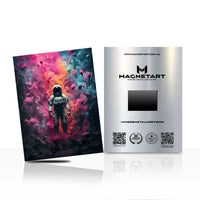 Cosmic Drift – Abstract Space Figure Wall Art