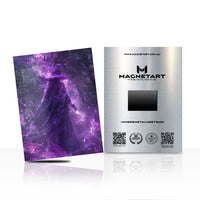 Violet Nebula – Abstract Cosmic Flow Wall Art