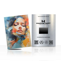 Azure Reverie – Abstract Portrait Wall Art