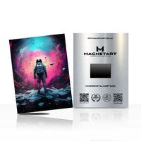 Void Explorer – Abstract Cosmic Figure Wall Art
