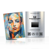 Chromatic Gaze – Modern Abstract Portrait Wall Art