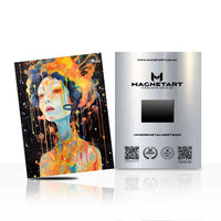 Electric Expression – Abstract Color Splash Portrait Wall Art