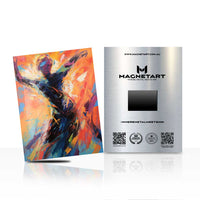 Ignite Motion – Abstract Energy Figure Wall Art