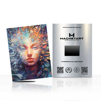 Cosmic Radiance – Abstract Light Portrait Wall Art