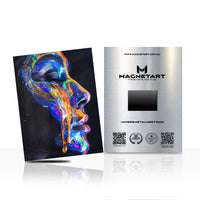 Neon Mind – Abstract Psychedelic Portrait Wall Art