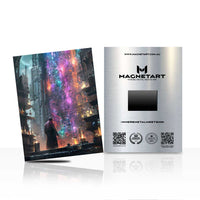 Neon Metropolis – Abstract City Light Wall Art