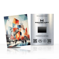 Urban Prism – Abstract Geometric City Wall Art
