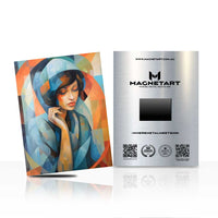 Silent Reflections – Modern Abstract Portrait Wall Art