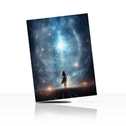 Stellar Ascent – Abstract Cosmic Journey Wall Art
