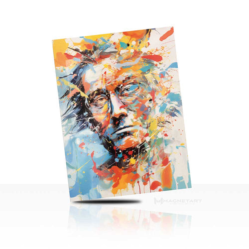 Fragmented Soul – Abstract Expression Portrait Wall Art