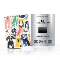 Abstract Faces Metal Wall Art – Modern Expressionist Magnetic Aluminium Print | MagnetArt