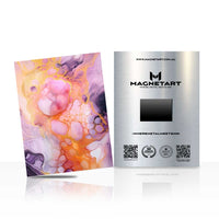 Pastel Bloom Dreams Metal Wall Art – Ethereal Abstract Floral Magnetic Aluminium Print | MagnetArt