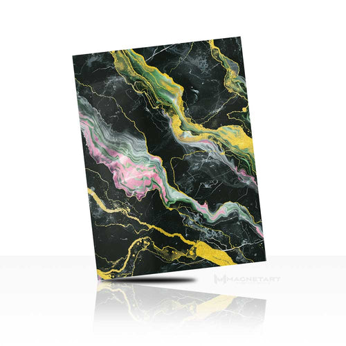 Emerald Veins – Abstract Marble Flow Wall Art