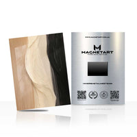 Organic Wood Flow Metal Wall Art – Minimalist Natural Abstract Magnetic Aluminium Print | MagnetArt