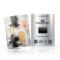Urban Gold Fusion Metal Wall Art – Contemporary Abstract Industrial Magnetic Aluminium Print | MagnetArt