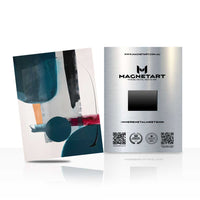 Modern Balance Forms Metal Wall Art – Geometric Organic Abstract Magnetic Aluminium Print | MagnetArt