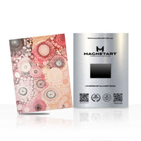 Blush Geometric Abstract Metal Wall Art – Modern Pastel Magnetic Aluminium Print | MagnetArt