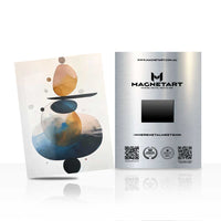 Celestial Balance Metal Wall Art – Modern Abstract Zen Composition Magnetic Aluminium Print | MagnetArt