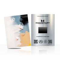 Soft Horizon Abstract Metal Wall Art – Minimalist Contemporary Magnetic Aluminium Print | MagnetArt