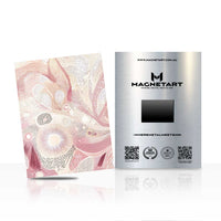 Blush Mandala Abstract Metal Wall Art – Elegant Boho Pattern Magnetic Aluminium Print | MagnetArt