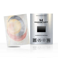 Abstract Pastel Circle Metal Wall Art – Minimalist Modern Magnetic Aluminium Print | MagnetArt