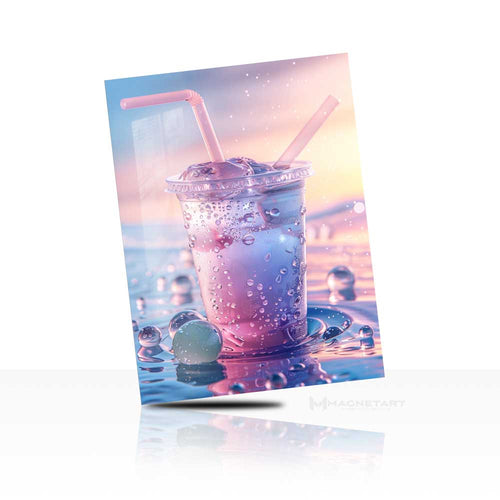 Pastel Refresh – Abstract Beverage Aesthetic Wall Art