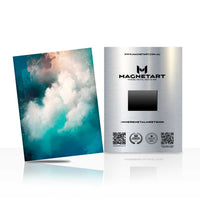 Ethereal Sky Mist Metal Wall Art – Dreamy Abstract Cloudscape Magnetic Aluminium Print | MagnetArt