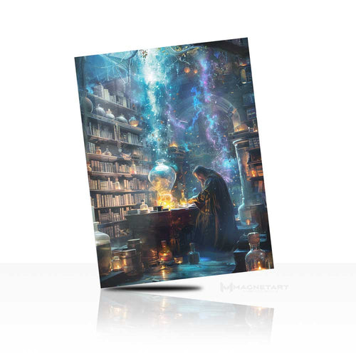 Midnight Library – Abstract Urban Atmosphere Wall Art