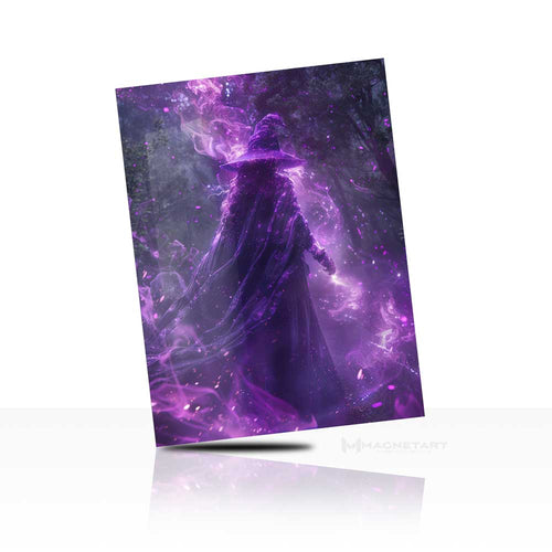 Violet Nebula – Abstract Cosmic Flow Wall Art