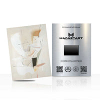 Neutral Abstract Figure Wall Art – Minimal Contemporary Aluminium Print | MagnetArt