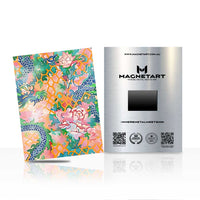 Colorful Floral Abstract Wall Art – Maximalist Botanical Aluminium Print | MagnetArt