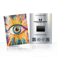 Abstract Eye Wall Art – Vibrant Surreal Aluminium Print | MagnetArt