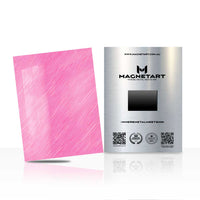 Pink Minimal Abstract Wall Art – Soft Textured Aluminium Print | MagnetArt
