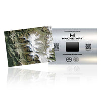 Alpine Ridges – Mountain Range Satellite Wall Art