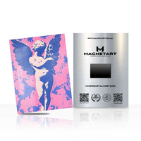 Pop Art Angel Metal Wall Art – Vibrant Contemporary Cherub Magnetic Aluminium Print | MagnetArt