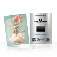 Angel Love Wall Art – Dreamy Romantic Magnetic Aluminium Print | MagnetArt