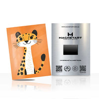 Cute Cheetah Wall Art – Playful Safari Animal Aluminium Print | MagnetArt