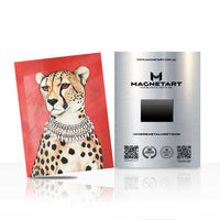 Elegant Cheetah Wall Art – Luxury Animal Aluminium Print | MagnetArt