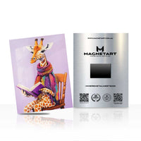 Fashion Giraffe Wall Art – Stylish Animal Pop Art Aluminium Print | MagnetArt