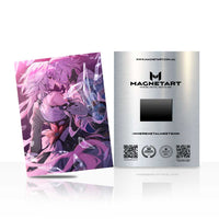 Rose Phantom Empress Metal Wall Art – Ethereal Anime Fantasy Magnetic Aluminium Print | MagnetArt