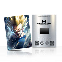Super Saiyan Power Anime Warrior Metal Wall Art – Energy Aura Aluminium Poster | MagnetArt