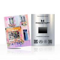 Maximalist Abstract Wall Art – Colorful Urban Expression Aluminium Print | MagnetArt