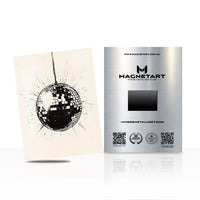 Minimalist Black Abstract Wall Art – Modern Ink Splash Aluminium Print | MagnetArt