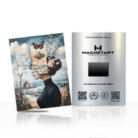 Surreal Woman Butterfly Wall Art – Dreamscape Aluminium Print | MagnetArt