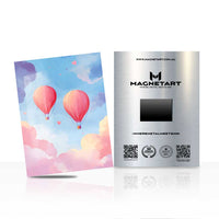 Hot Air Balloon Wall Art – Pastel Sky Dream Aluminium Print | MagnetArt